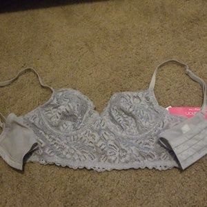Unlined pushup bralette